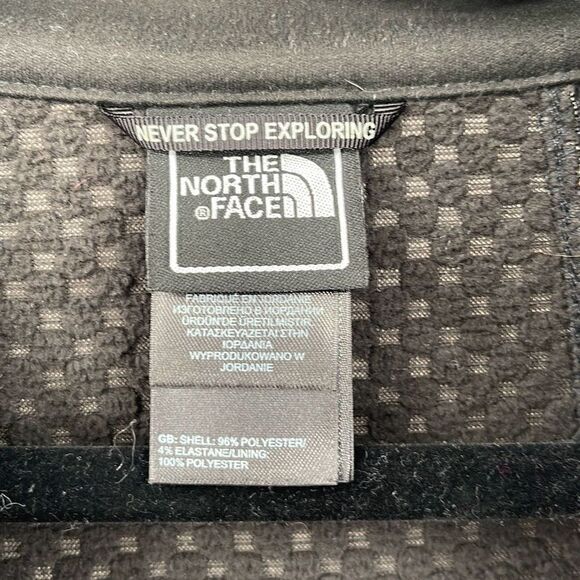 The North Face Gray Black Blue Liner Full Zip Softrock Jacket Size Large - Picture 7 of 9